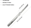 Kubey Prism Button Lock Titanium KUB243A