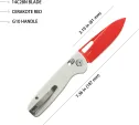Kubey Bluff Axis Lock Red White KUB248B