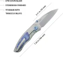 Kubey Vertigo Framelock Timascus KUB258D