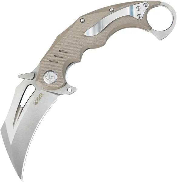 Kubey Wrath Karambit Linerlock Tan KUB261C