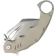 Kubey Wrath Karambit Linerlock Tan KUB261C
