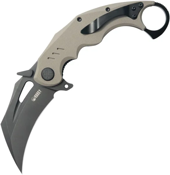 Kubey Wrath Karambit Linerlock Tan KUB261G
