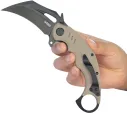Kubey Wrath Karambit Linerlock Tan KUB261G