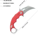 Kubey Mini Wrath Karambit Linerlock KUB262D