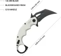 Kubey Mini Wrath Karambit Linerlock KUB262I