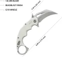 Kubey Mini Wrath Karambit Linerlock KUB262K