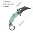 Kubey Mini Wrath Karambit Linerlock KUB262L