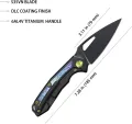 Kubey Coeus Framelock Black Ti KUB286B