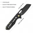 Kubey Atlas Framelock Black KUB290B