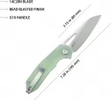 Kubey Vagrant Linerlock Jade KUB291M