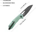 Kubey Vagrant Linerlock Jade BSW KUB291R