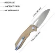 Kubey Vagrant Linerlock Tan Micar KUB291V