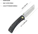 Kubey Interflow Framelock Ti Black KUB294C