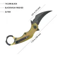 Kubey Rogue Karambit Blackwash Ultem KUB298H
