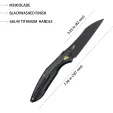 Kubey Barracuda Linerlock Black KUB299B