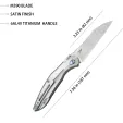 Kubey Barracuda Linerlock Satin KUB299C
