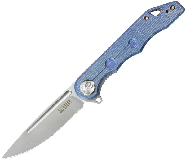 Kubey Mizo Linerlock Blue Micarta KUB312O