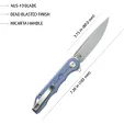 Kubey Mizo Linerlock Blue Micarta KUB312O