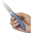Kubey Mizo Linerlock Blue Micarta KUB312O