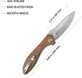 Kubey Ruckus Linerlock Tan Mic KUB314M