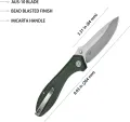 Kubey Ruckus Linerlock Grn Mic KUB314N