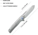 Kubey Steelhead Linerlock Gray Ti KUB315A