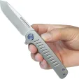 Kubey Steelhead Linerlock Gray Ti KUB315A