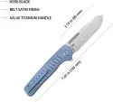 Kubey Steelhead Linerlock Blue SW KUB315C