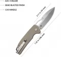 Kubey RDF Button Lock Tan KUB316D