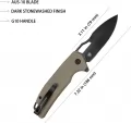 Kubey RDF Button Lock Tan KUB316F