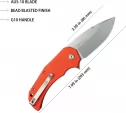 Kubey Bravo 1 Linerlock Orange KUB319B