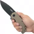 Kubey Bravo 1 Linerlock Tan Black KUB319D