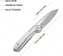 Kubey Royal Framelock Titanium KUB321I