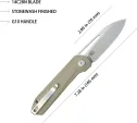 Kubey Royal Linerlock Tan KUB321Q