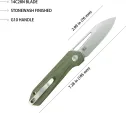 Kubey Royal Linerlock OD Green KUB321S