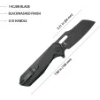 Kubey Atlas Linerlock Black KUB328G