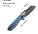 Kubey Atlas Linerlock Blue Blk KUB328K