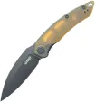 Kubey Leaf Linerlock Black Ultem - KUB333H