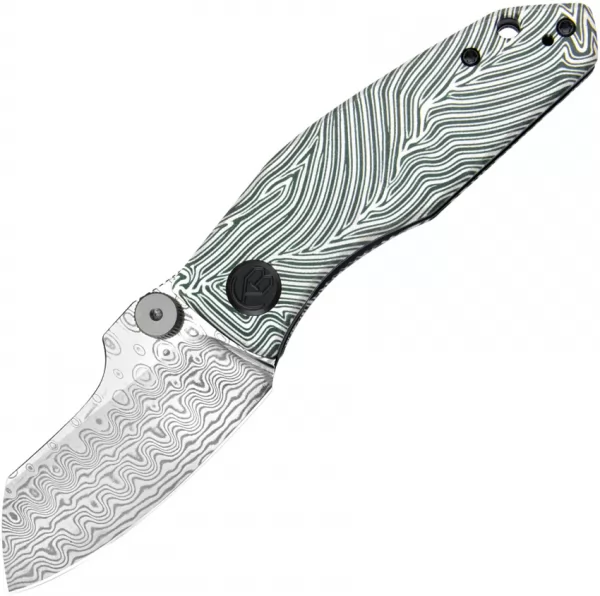 Kubey Monsterdog Linerlock Damascus KUB337E