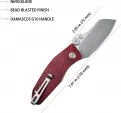 Kubey Monsterdog Linerlock Damascus KUB337F