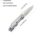 Kubey Verijero Framelock Titanium KUB340A