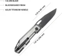 Kubey Verijero Framelock Ti Black KUB340B