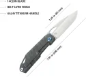 Kubey Verijero Framelock Ti Flame KUB340C