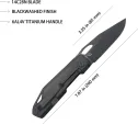 Kubey Verijero Framelock Ti Black KUB340D