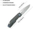Kubey Verijero Framelock Ti Flame KUB340F