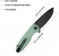 Kubey Belus EDC Linerlock Black-Jade KUB342B
