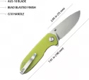 Kubey Belus EDC Linerlock Yellow KUB342D