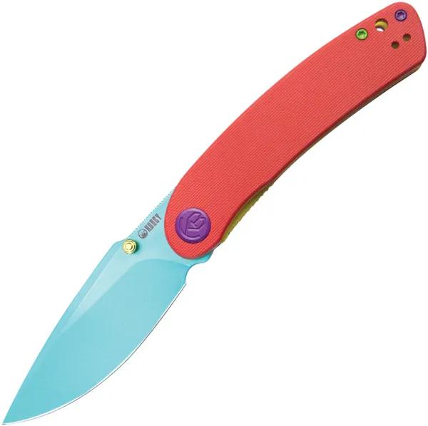 Kubey Momentum Linerlock Green Red KUB344L