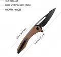Kubey Merced Linerlock Tan Black KUB345E
