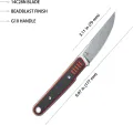 Kubey JL Fixie Fixed Blade Blk-Red KUB355A